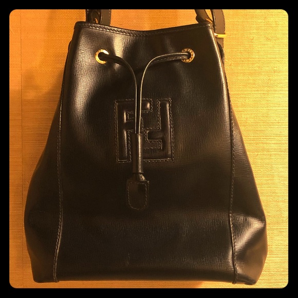 Fendi Handbags - Fendi Black Leather Bag